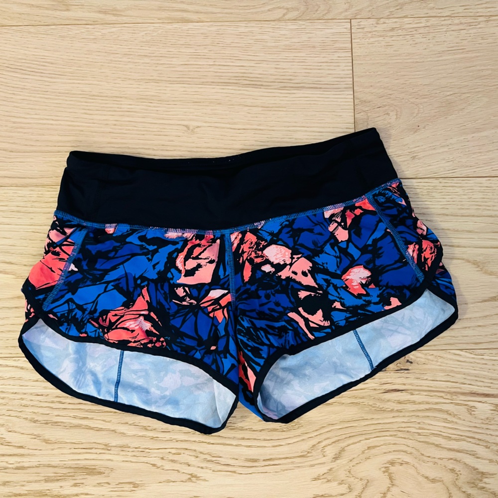 lululemon athletica Blue and Pink Athletic Shorts